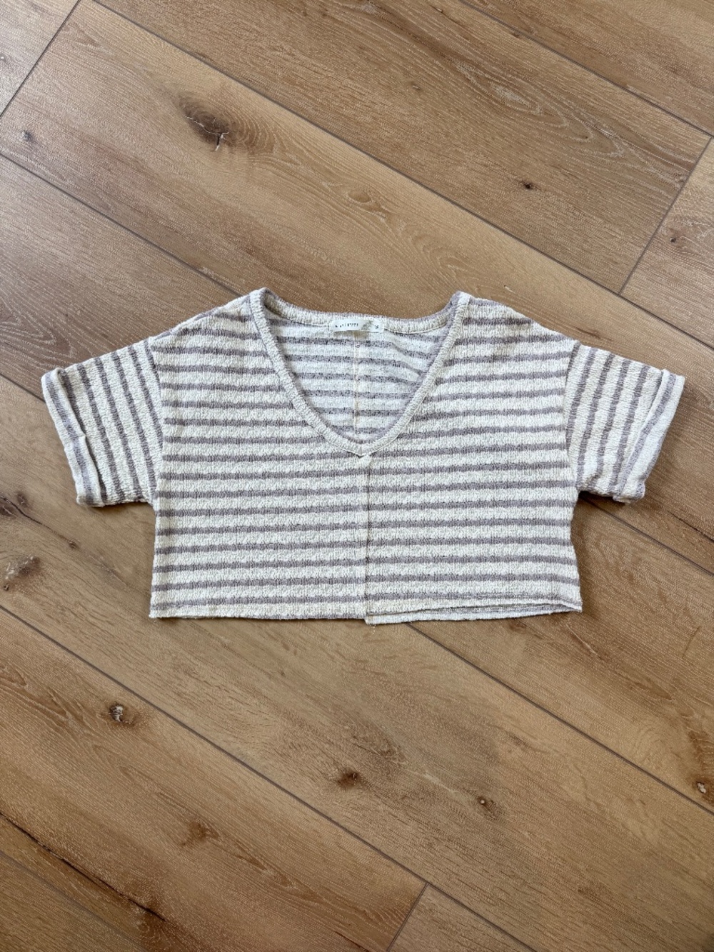 Altar'd State Cropped Short Sleeve Top